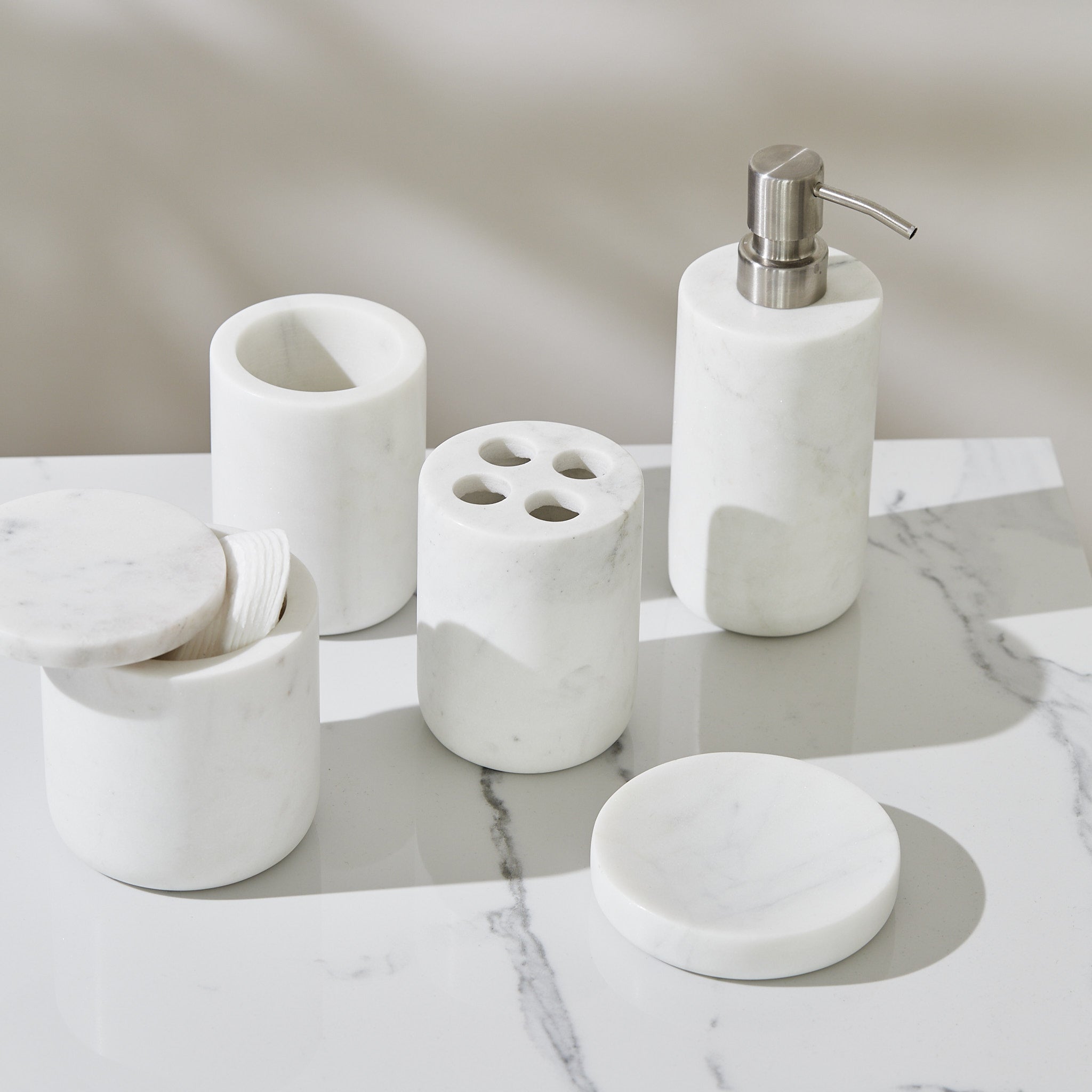 Marble Tooth Brush Holder